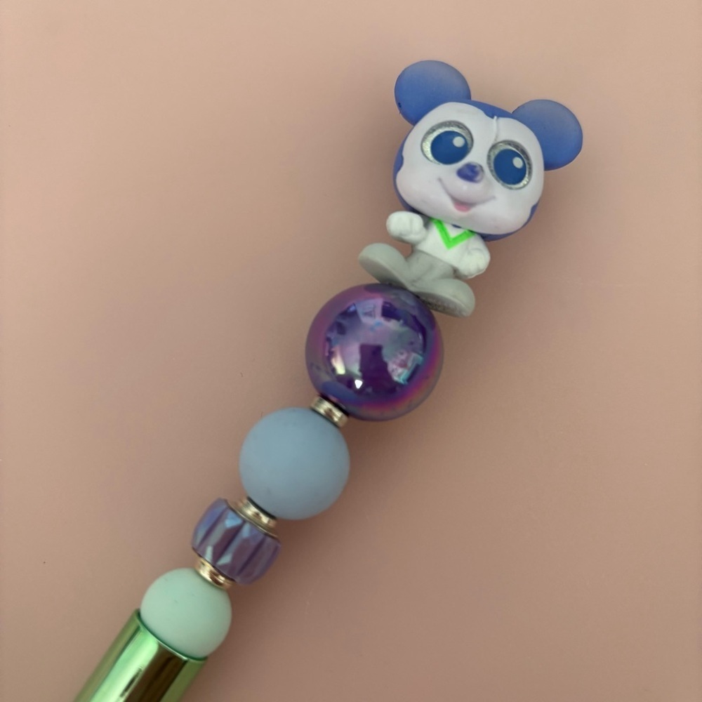 Disney Doorables: Mickey Mouse: Space Mickey Mouse handmade beaded pen